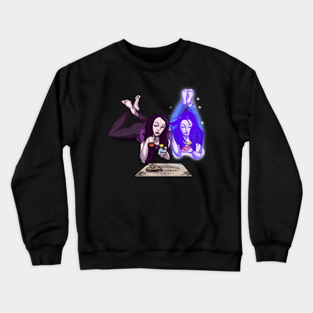 Ghost Friend Crewneck Sweatshirt by LVBart